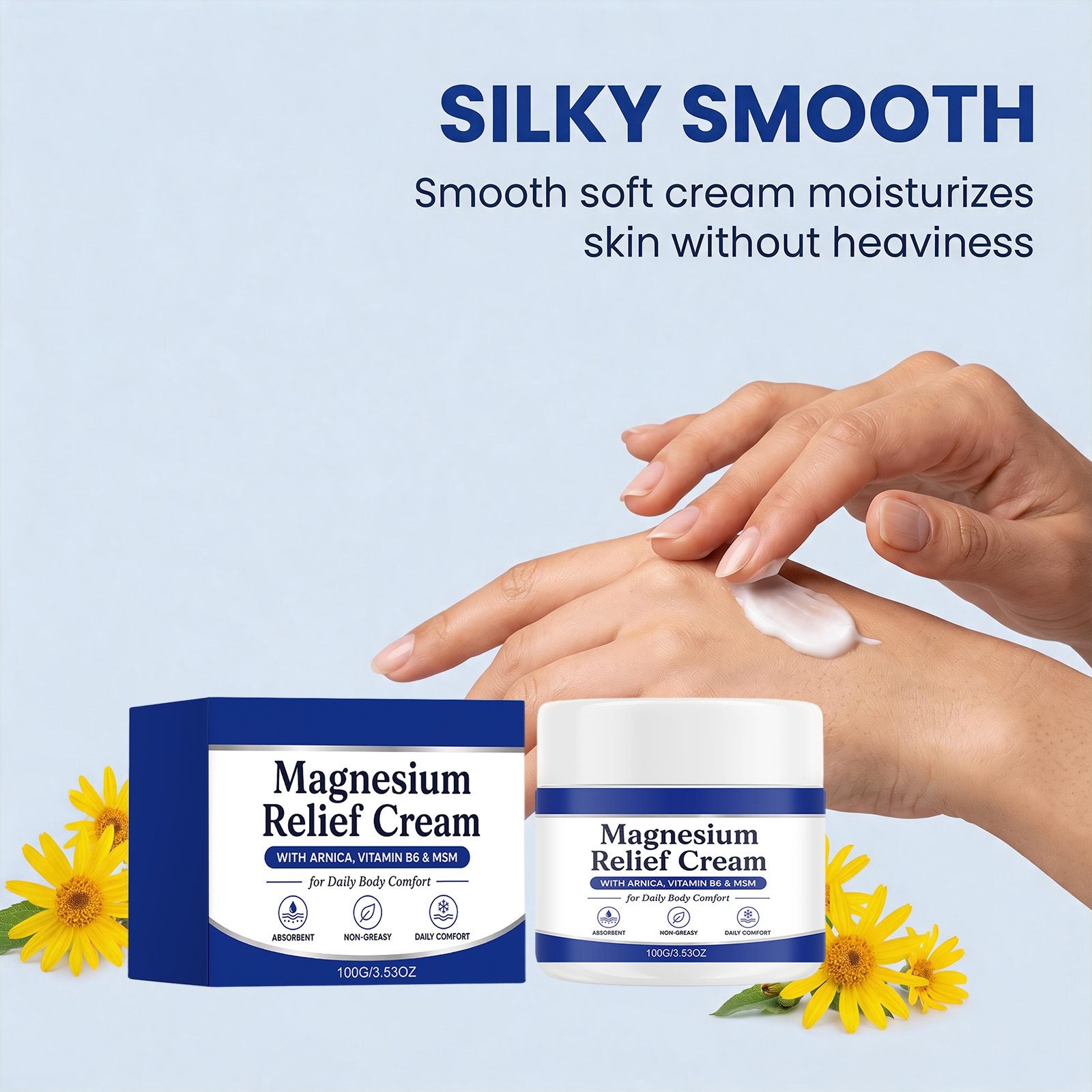 Crème apaisante de soin de la peau
