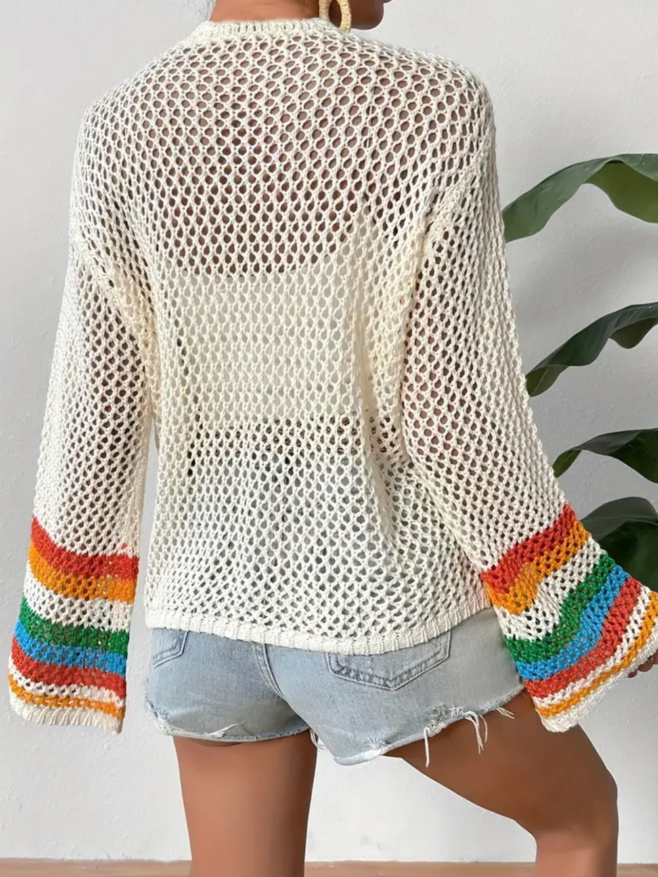 Hand-Crocheted Knitted Cardigan for Women