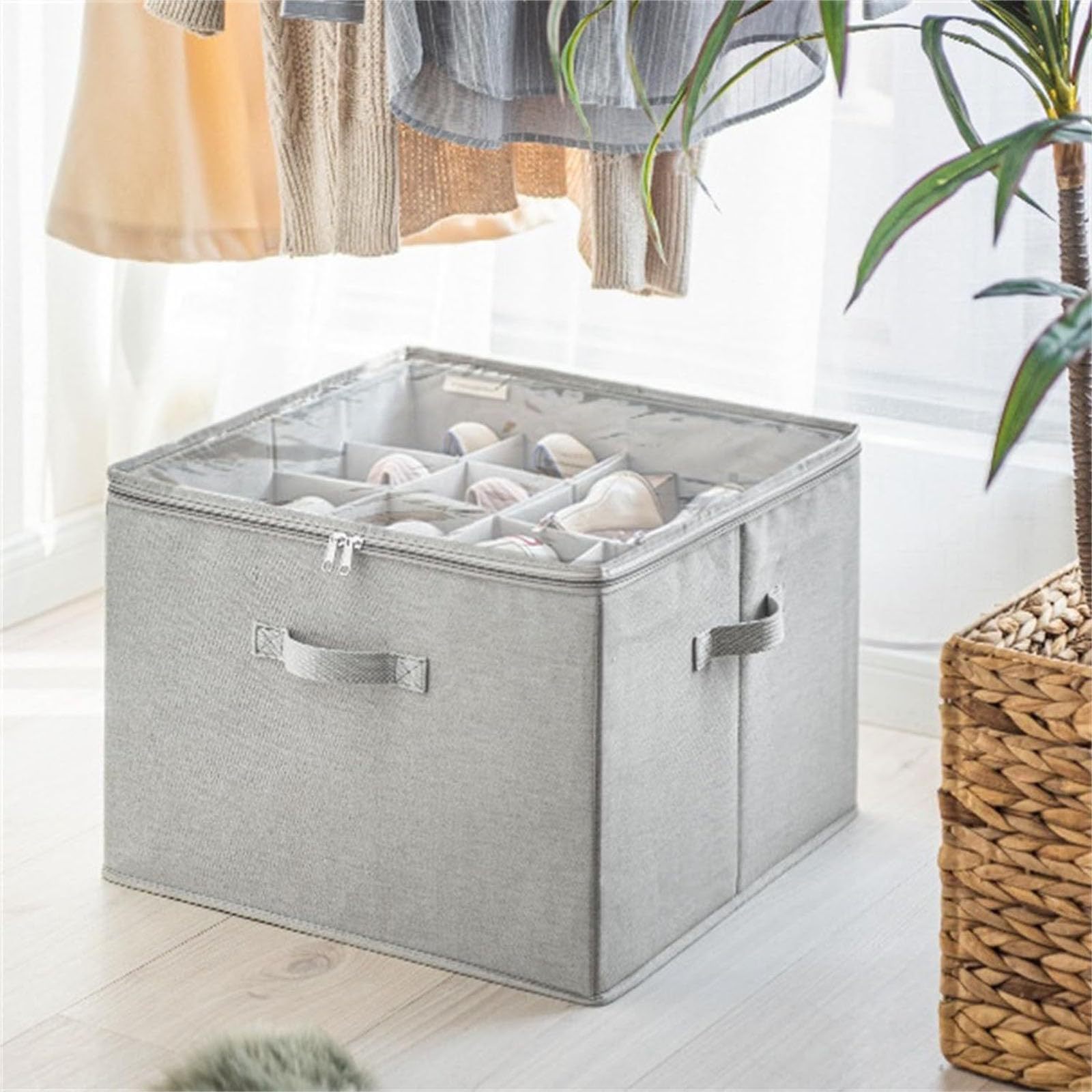 Foldable Fabric Shoe Storage Box