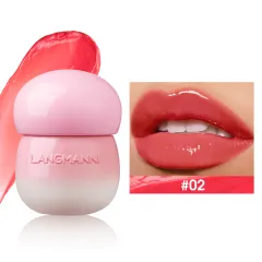 Mushroom Lip Lacquer Moisturizing Lip Gloss Not Oily - Watermelon Red 2 - View 1