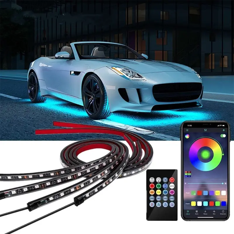 Car Chassis APP Voice Control RGB Seven-color