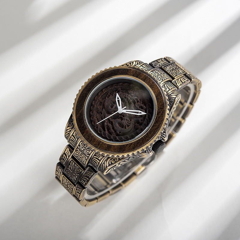 Wooden Watch Quartz Decoration 7