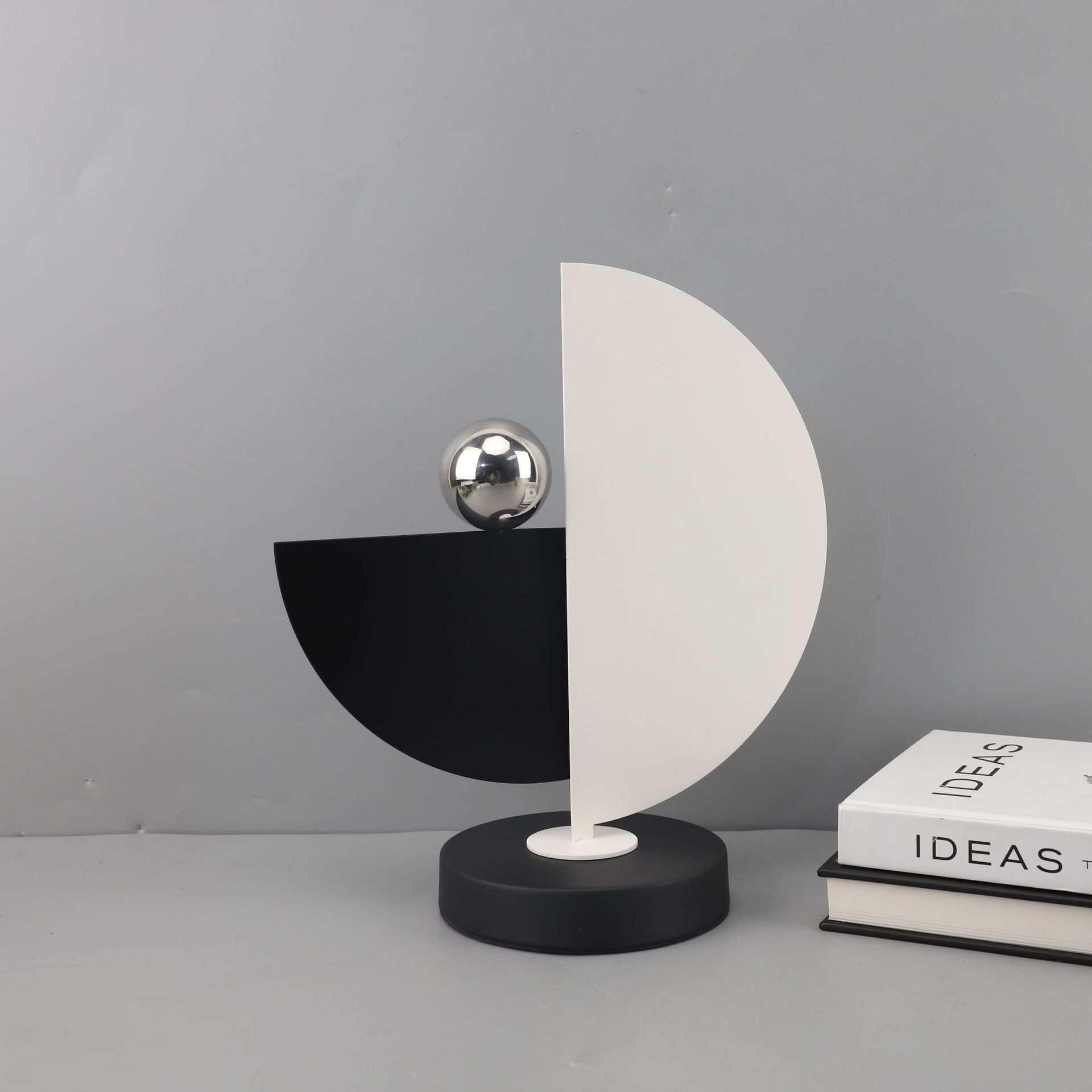 Simple Metal Black And White Geometry Ornaments