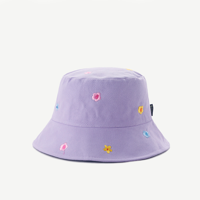 Title 7, Womens Flower Embroidered Sunshade Bucket Hat