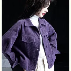 Women's Winter Stylish And Warm Shirt For Layering - Dark Violet-L - View 1