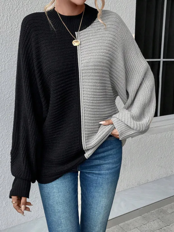 Autumn And Winter Knitted Sweater Women Gray - Shop at LoveMi