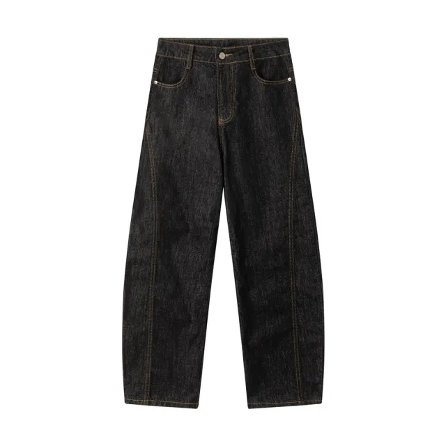 Spring And Autumn American Retro Black Jeans For Women Black - Shop at LoveMi