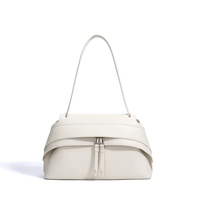 Design Handbag Versatile Travel Saddle Crossbody Bag White - Shop at LoveMi