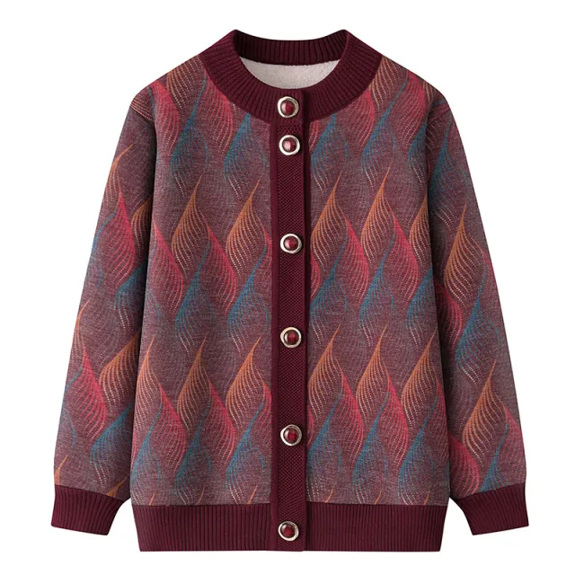 Female Fleece lined Thick Warm Sweater Red - Shop at LoveMi