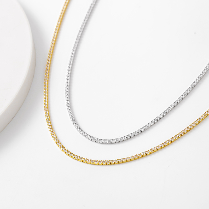 Zircon Tennis Necklace Fashionable