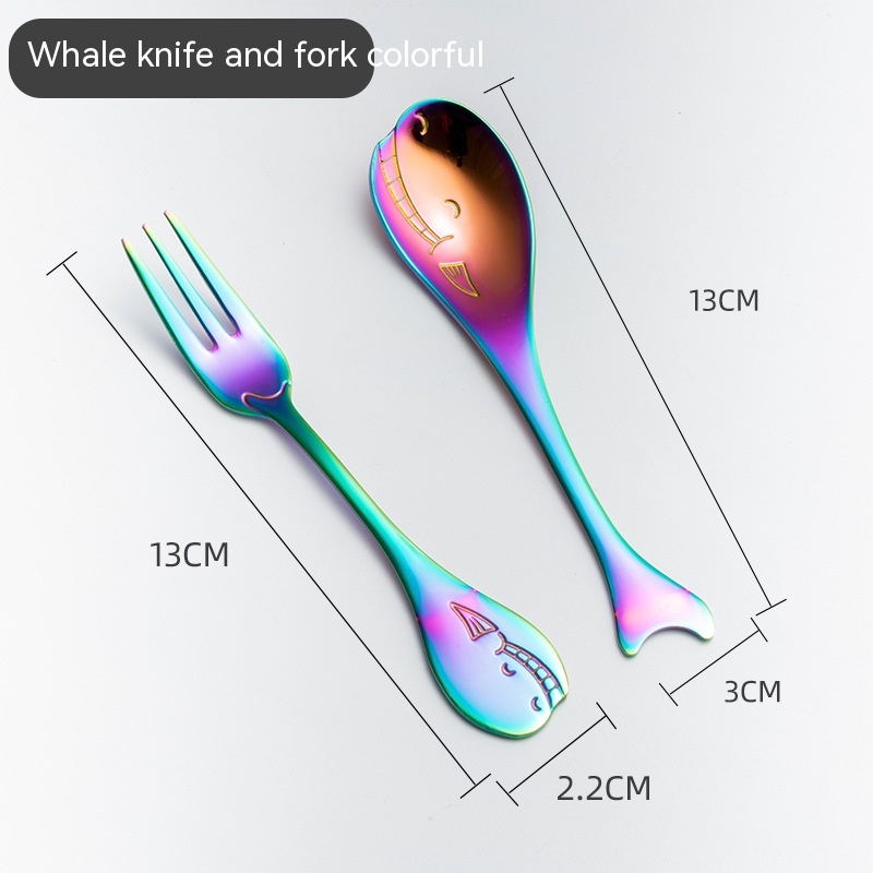 Colorful Whale Fork