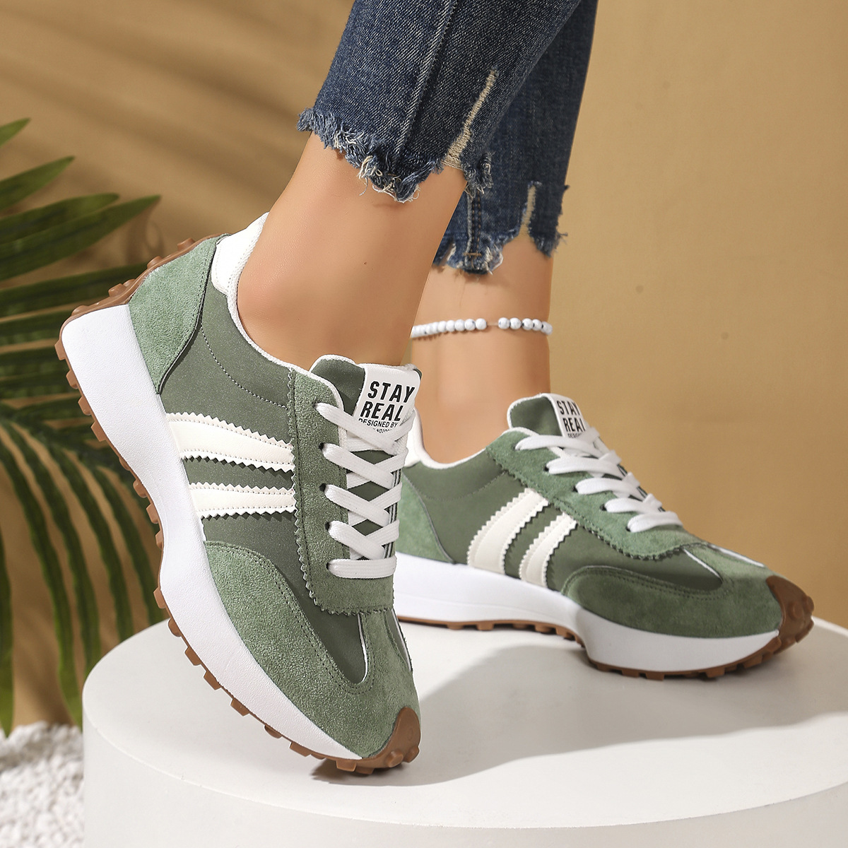 Influencer-style Chunky-soled Casual Sports Shoes For Students Koalakits36