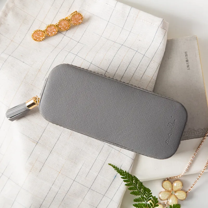 Creative Jewelry Storage Box Travel Portable - Gray