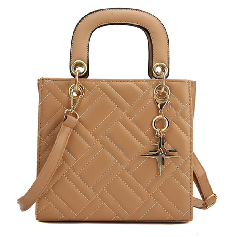 Manufacturer Women's Bags New Women's Shoulder Bag XINGX Pendant All matching Diamond Small Bag Women's Khaki - Shop at LoveMi