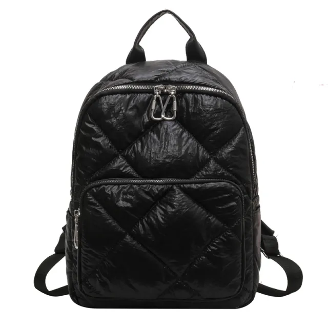 Embroidery Thread Backpack Girls Shopping Korean Simple All match Cotton Black - Shop at LoveMi