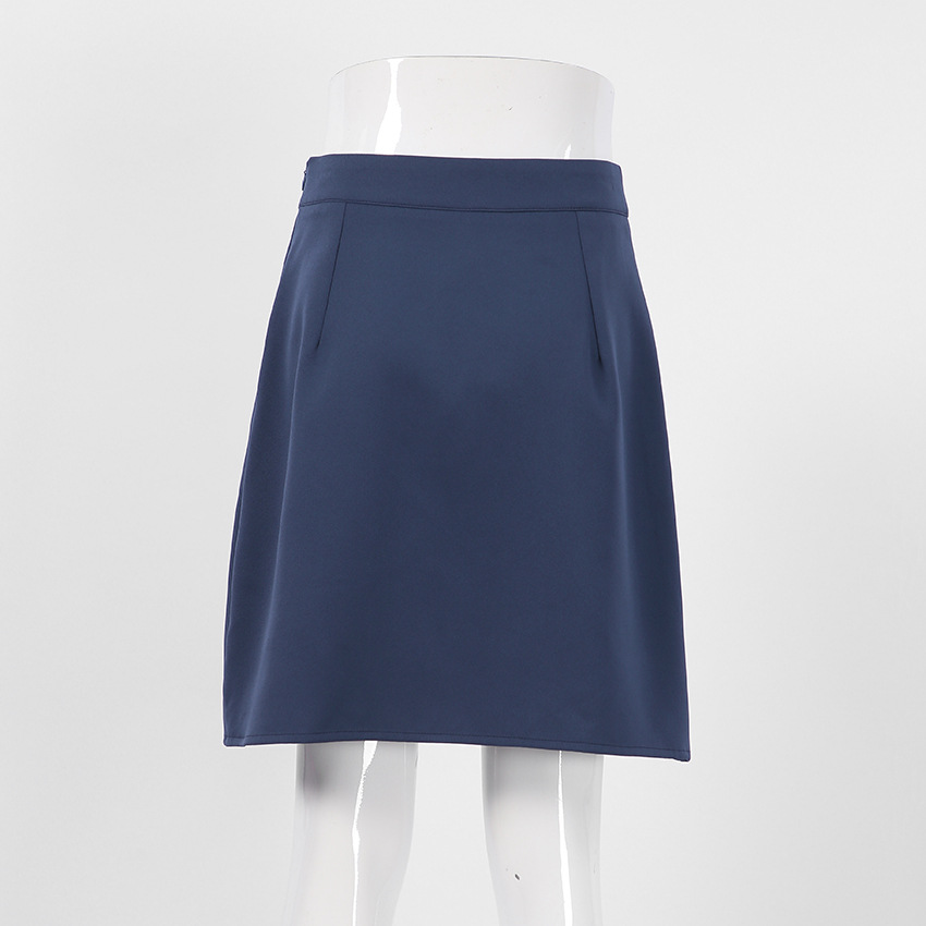 Title 6, Damen High Waist blaue Split Skirt. Stilvoller ...