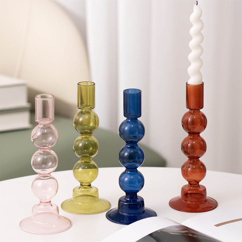 Borosilicate Glass Candle Holder, picture 2 of 9