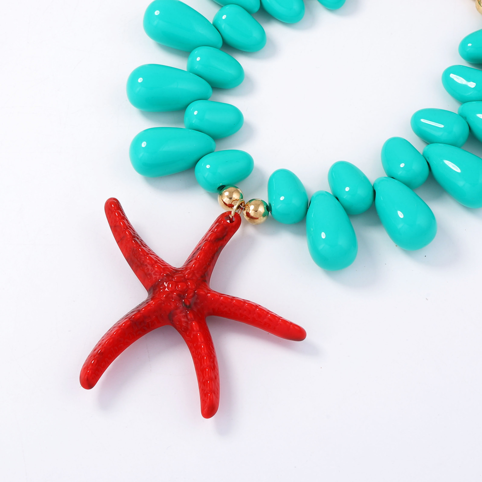 Dramatic Starfish Pendant Necklace For Women