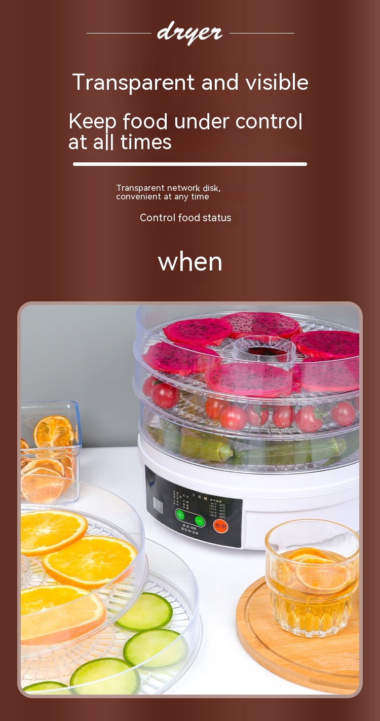Household Fruit Dehydrator Food Small Foodstuff Dryer — foto 10