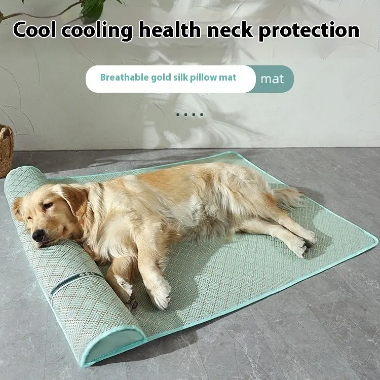 Dog Mat Kennel Summer Pet Large Golden