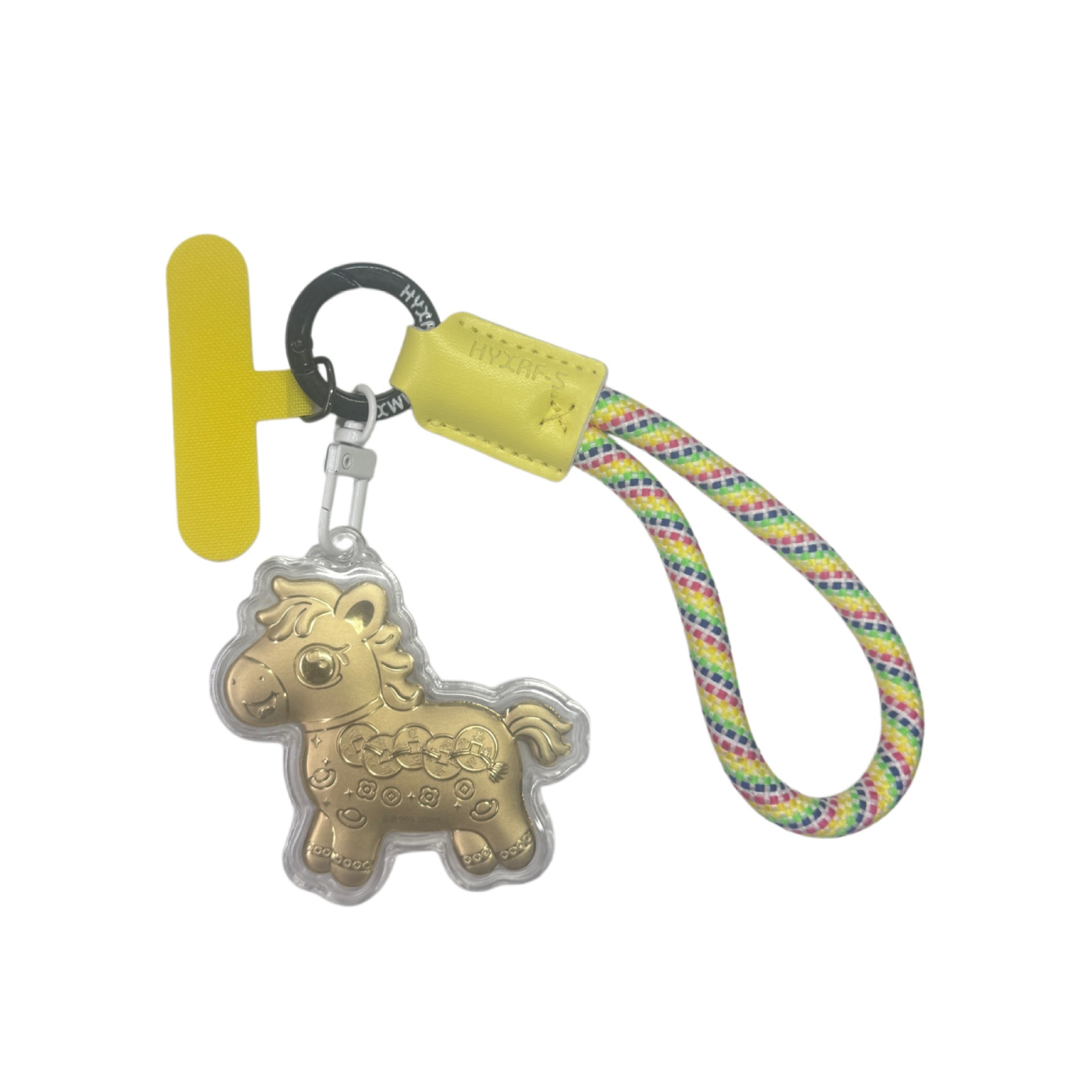 Horse Year Minimalist Bag Charm Keychain Phone Lanyard