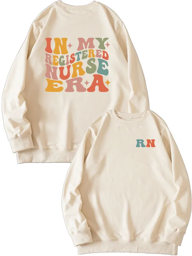 Women's Hoodless Sweater Round Neck Top Sand Sweater L - Shop at LoveMi