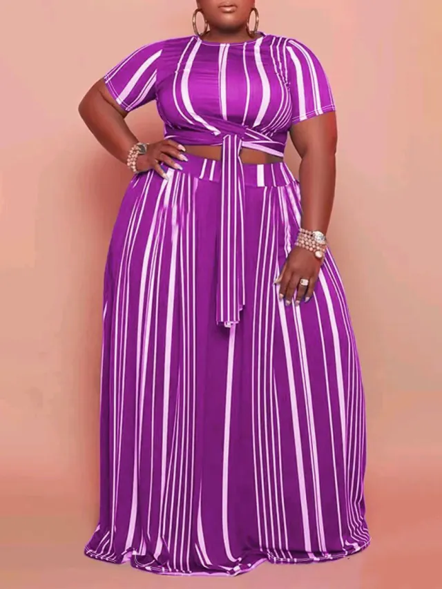 European And American Fashion Plus size Two piece Set 3 Mixed Colors - Shop at LoveMi