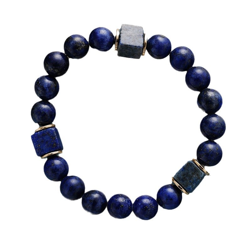 Retro Natural Stone Elastic Handmade Beaded Bracelet