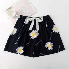 Shorts Women's Summer New Plus Size Loose And Thin Pajama Pants - 38 Black Little Daisy - View 1