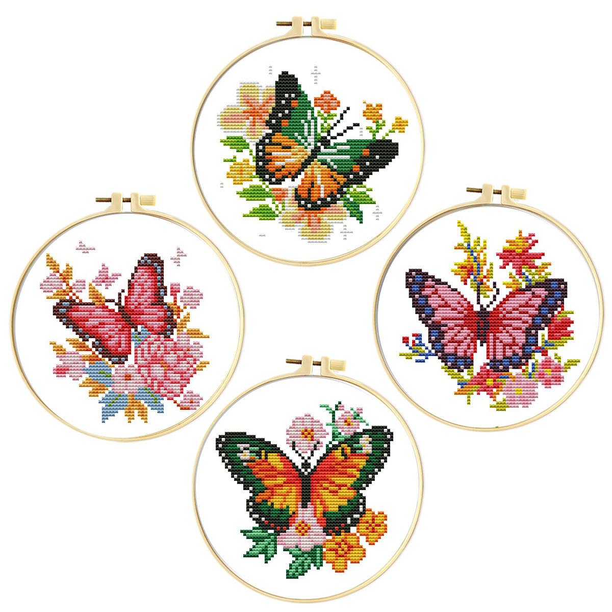 Mushroom Embroidery Handmade Material Package DIY Kit