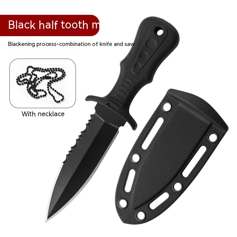 Black Blade Black Handle Half