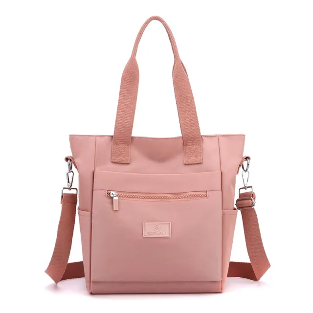 Nylon Cloth Women's Bag Shoulder Bag Large Capacity Commuter Pink - Shop at LoveMi