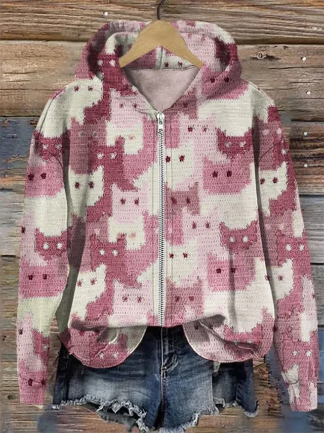 Zipper Hooded Sweatshirt Digital Printing Tzphd2617 4Xl - Shop at LoveMi