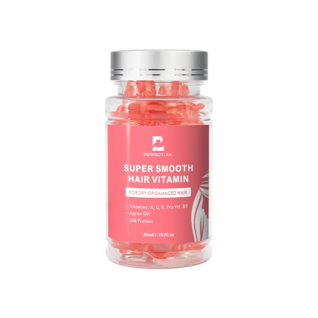 Vitamin Nuts Oil Care Improve Frizzy Hair Moisturizing Soft And Tough Hair Care Pink Style - Shop at LoveMi