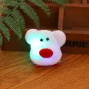 Red Luminous Brooch Bear Style