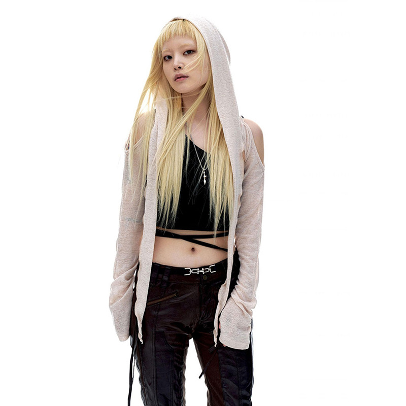 Women's Long Sleeve Hooded Slim Fit All-match Cardigan