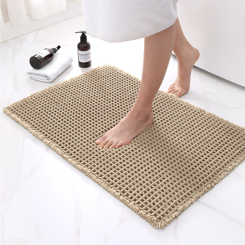 Title 12, Home Fashion Solid Color Waffle Carpet