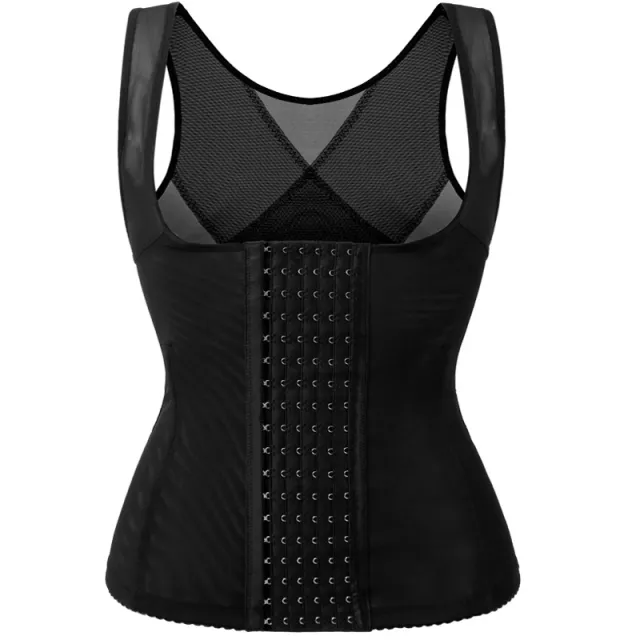 Body Shaping Women's Postpartum Waist Trimming Belly Contracting Chest Support Slim Fit Skinny Vest Black - Shop at LoveMi