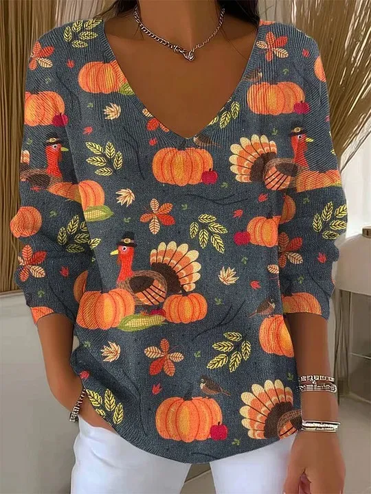 Long Sleeve Sweater Autumn And Winter Fashion Loose Cool Sweaters Women's Clothing Style 4 3Xl - Shop at LoveMi