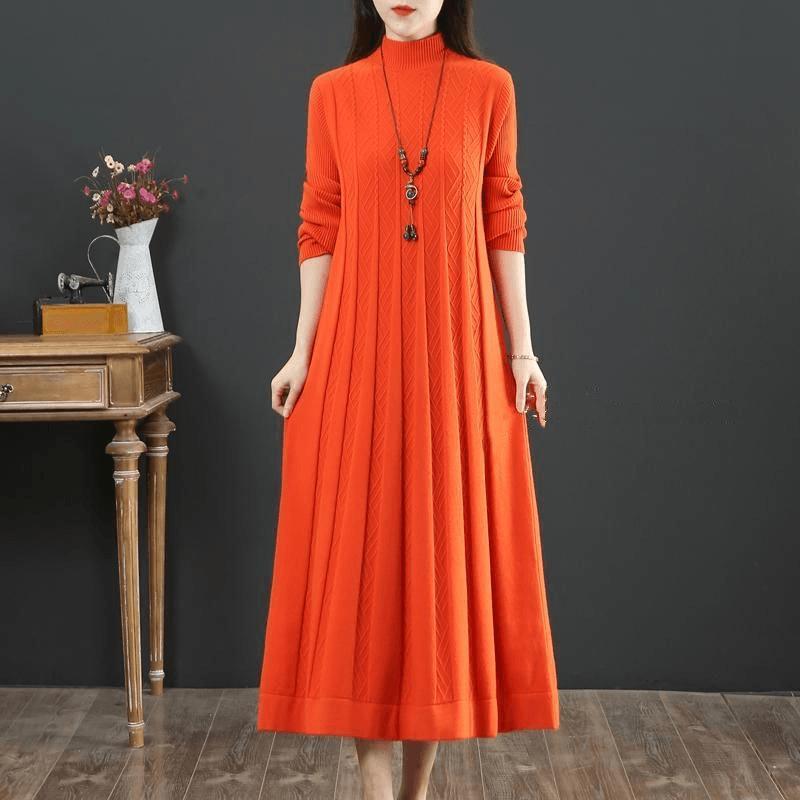 Title 3, Plus Size Long Sleeve Long Dress Women