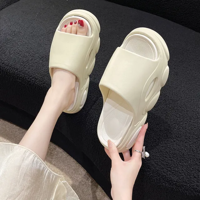 High Heel Couples Sandals Women's Leisure Sports Fashion Trending Comfortable Soft Back Thick Back Beach Sand Color 35To36 - Shop at LoveMi