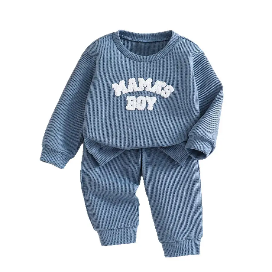 Baby Set With Intricately Embroidered Lettering On The Top