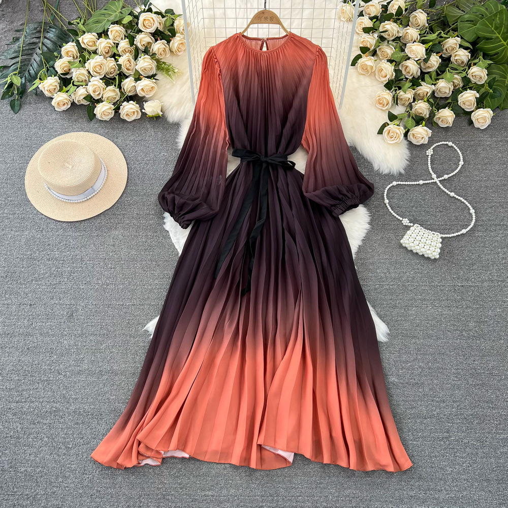 A-Line Pleated Midi Dress, picture 8 of 9