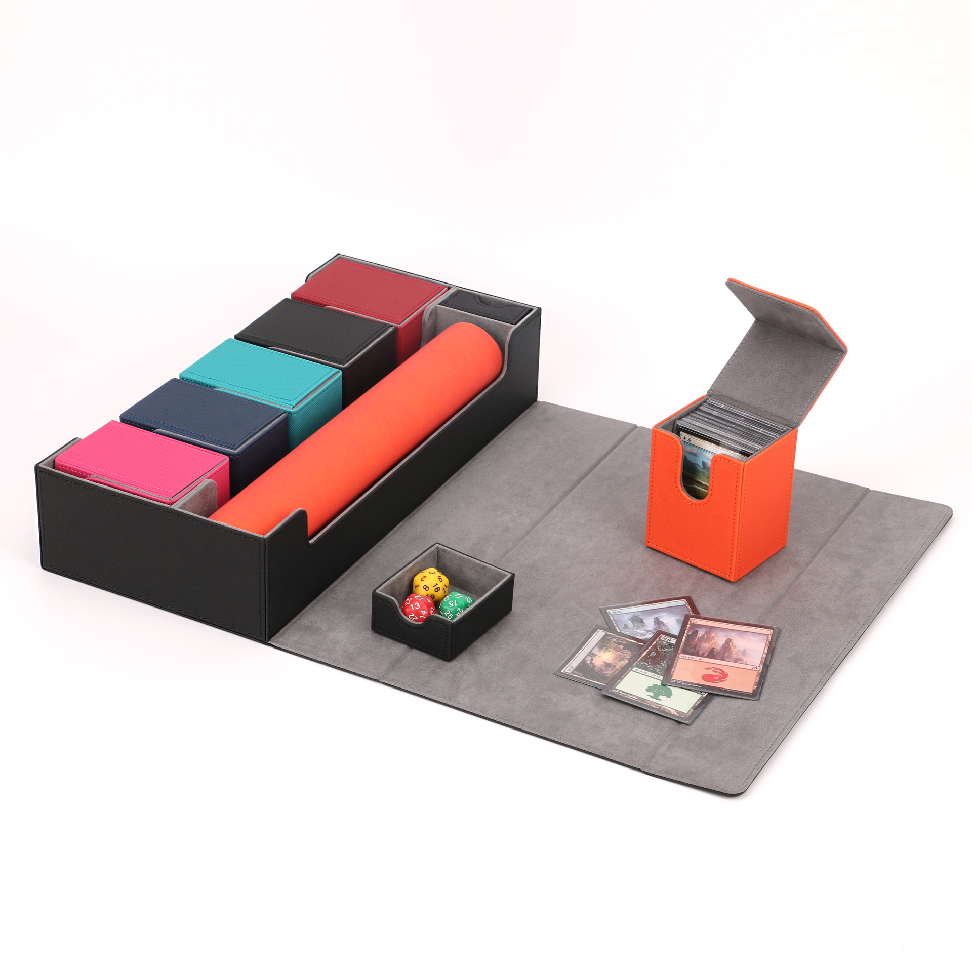 Leather Large Capacity Suction Game Card Storage Box - Image 11