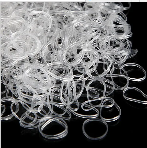 Small Transparent Children's Small Rubber Band Hairband For Tying Up Hair Headband - Opp 15G Per Pack