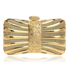 Ladies' Banquet Evening Bag Elegant Lady Of Note Dress Clutch - Gold - View 1