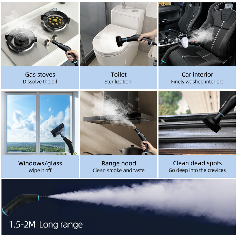 Nettoyeur Vapeur Auto 1500 W — Détailing Haute Pression 8
