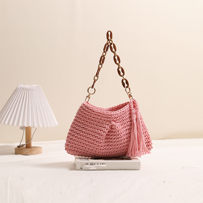 Cotton Knit Crossbody Bag, picture 5 of 10