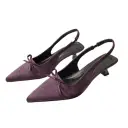 Arrival Fashionable Minimalist Pointed-toe High-heeled Sandals With A Bow On The Toe view 9