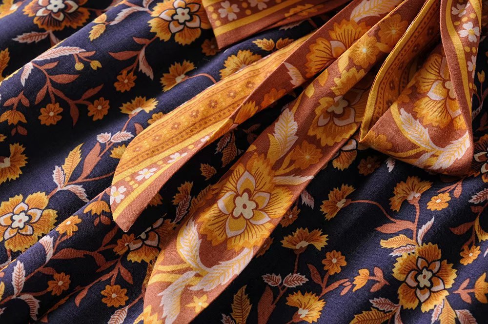 Title 10, European And American Cotton Print Wide Leg Pan...